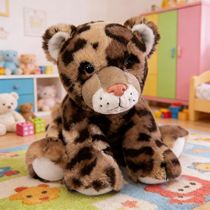Giocattoli di Animali della Giungla e della Foresta CPC, Bambole Morbide e Carine, Mini Peluche Leopardo, Regali di Natale e Compleanno per Bambini - Product Image 4