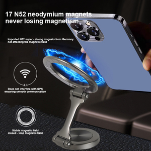 Support de téléphone pour voiture 2024. 1080 °   Rotation, 360° °   Ajuster. Plier. Alliage d'aluminium. pour iPhone/Samsung. Support de tableau de bord. Style chinois de qualité - Product Image 3