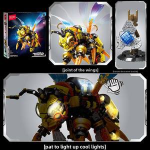 <b>Plastic</b> Building <b>Blocks</b> 716101 Mechanical Bee Assembled Model Compatible with for Boys Toys - Product Image 4