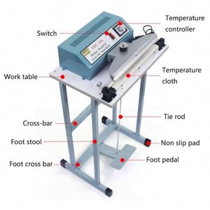 เครื่องซีลถุงพลาสติกแบบกึ่งอัตโนมัติ ขนาด 300-600 มม. สำหรับงานหนัก - Product Image 3