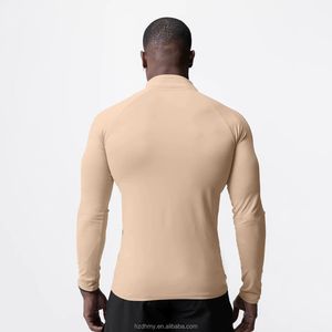 Nueva Camiseta Deportiva de <span class=keywords><strong>Manga</strong></span> <span class=keywords><strong>Larga</strong></span> de Secado Rápido para <span class=keywords><strong>Hombre</strong></span>, de Alta Calidad, para Fitness y Running, Personalizable - Product Image 5
