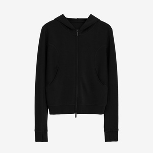 2025 Spring Modal Sports Jacket Comfortable All-Season Cardigan Sand Wash Air <b>Sense</b> Hood Front Logo Anti-Pilling Knitted - Product Image 1