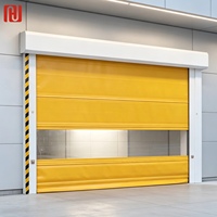 Portes à enroulement pour entrepôts industriels, Porte rapide automatique, Porte rapide en PVC pour salle blanche avec structure à fermeture éclair