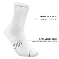 Chaussettes de compression de course Chaussettes athlétiques avec coussin pour hommes femmes