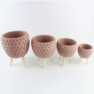 Macetas de jardín urbanas con logotipo personalizado de Venta caliente <span class=keywords><strong>maceta</strong></span> de cemento de decoración popular para el hogar con color opcional - Product Image 5