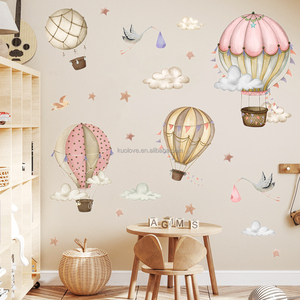 Étoiles et nuages envoyer enfant oiseau dessin animé stickers muraux <span class=keywords><strong>chambre</strong></span> de bébé maternelle décoration papier peint autocollants auto-adhésifs - Product Image 5