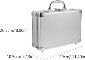 Maletín de aluminio <span class=keywords><strong>con</strong></span> cerradura y llaves Estuche rígido Estuche de inserción de espuma de aluminio - Product Image 3