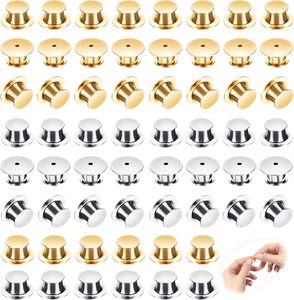 Cierres de seguridad para broches de esmalte, broches de solapa, botones de solapa, para manualidades DIY, en oro y plata - Product Image 1