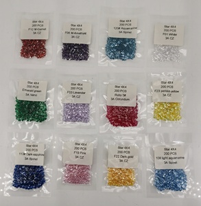 Baifu đồ trang sức Bán buôn giá CZ 12 màu sắc Zirconia birthstones - Product Image 5