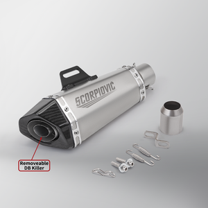 Pot d'Échappement Universel pour Moto 38-51mm CH pour Cbr650 Z900 <span class=keywords><strong>Mt07</strong></span> R3 B10 <span class=keywords><strong>Silencieux</strong></span> de Moto en Fibre de Carbone Véritable - Product Image 6