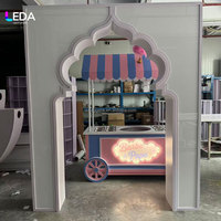 Arche lumineuse LED de style indien, très vendue, pour décoration de mariage, toile de fond en acrylique pour événements, fêtes et mariages.