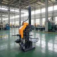 Mesin Pemroses Kayu Bakar Tugas Berat 5.5kW 7.5kW Motor Listrik PTO Hybrid Pembelah Kayu Vertikal Sistem Sambungan 3 Titik