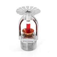 Tête de sprinkler d'incendie à réponse rapide de type suspendu en laiton ZSTX DN15/20, 68 ° Ampoule en verre C