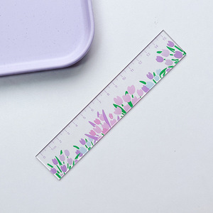 Righello in acrilico con motivo floreale stile pittura a olio Han Ins, per studenti e ufficio, per <span class=keywords><strong>disegno</strong></span> e cancelleria a tema cartone animato - Product Image 3