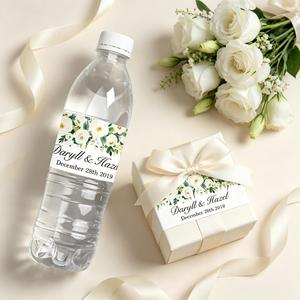Etiquetas para Botellas de Agua, Etiquetas Adhesivas Personalizadas con Nombre y Fecha para Recepción de Boda, Compromiso, Aniversario, Fiesta - Product Image 5