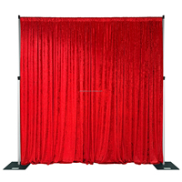 ANNIELU Rideaux de fond de scène en velours de luxe 10 FT 12 FT 14 FT 16 FT Rideaux en velours froissé pour décoration de mariage intérieure/extérieure