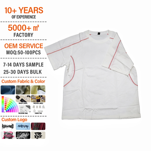 Camiseta Personalizada de Manga Corta para Hombre, 100% Algodón, 280 Gramos, Diseño Moderno Americano para Verano - Product Image 3
