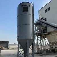 Silo à chaux boulonné pour usine de mortier sec, silo de stockage de chaux en acier au carbone personnalisé avec fond conique et vanne de décharge