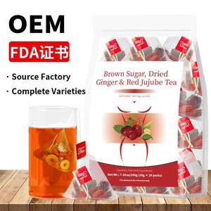 Tè di Giuggiola Rossa, Longan e Rosa per la Salute Femminile, Qi e Sangue, Aromatizzato con Zucchero di Canna e Zenzero, 10g 20 Bustine per il Ciclo Mestruale - Product Image 2