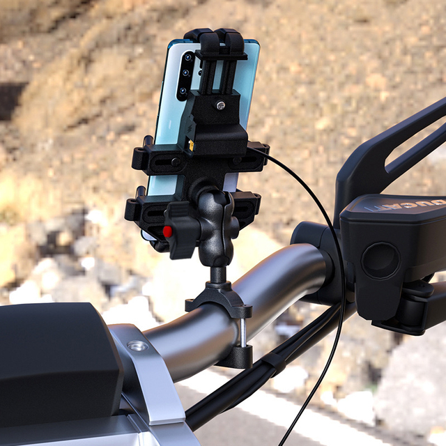 8 Claws Motorcycle Phone Holder & Waterproof Motorcycle USB