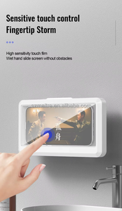 Nuevo soporte creativo antivaho para <span class=keywords><strong>ducha</strong></span> <span class=keywords><strong>de</strong></span> baño, soporte para teléfono, impermeable, adhesivo, montaje en pared, rotación <span class=keywords><strong>de</strong></span> 360 para teléfonos <span class=keywords><strong>de</strong></span> 5-8 pulgadas, - Product Image 4