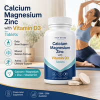 Comprimés OEM de Calcium, Magnésium, Vitamine D3, Glucosamine et Chondroïtine |   Complément alimentaire pour le bien-être des os et des articulations