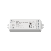 Contrôleur LED WiFi Matter Skydance WM5 12V 24V 180W/360W RGB+CCT 5 canaux, commande vocale Apple HomePod