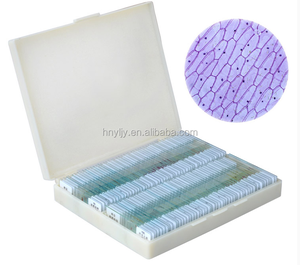 顕微鏡スライド17種類教育用準備ラボ組織学ガラス100/50/26/25/15個プラスチックまたは木製スライドボックスCN;HEN - Product Image 6