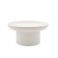 Plateau rond classique pour la décoration de la maison - Multifonctionnel pour bijoux, cosmétiques et salle de bain - Noir/Blanc