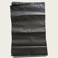 Sac tissé en PP noir vide de 25 kg et 50 kg pour l'agriculture, vente en gros d'usine, pour céréales, riz, farine, sac tissé en PP pour riz et aliments pour animaux