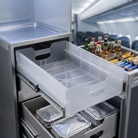 Tiroir pour repas et boissons en PP pour chariot Atlas