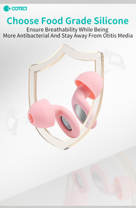 Bouchons d'oreilles en silicone anti-bruit COTECi Travel, petits, faciles à transporter, protection auditive, bouchons d'oreilles pour dormir, bouchons d'oreilles pour voyager - Product Image 4