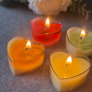 Velas Aromáticas de Cera de Soya con Forma de Corazón, Regalo Romántico <span class=keywords><strong>y</strong></span> Lujoso para Novia, Boda, San Valentín, <span class=keywords><strong>Cena</strong></span> - Product Image 1
