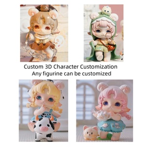 Colgante de muñeca de resina de PVC hecho a mano, figura de acción de dibujos animados para niño de oficina personalizada, modelo de juguete, nueva condición con caja de regalo incluida - Product Image 2