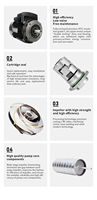 Pompa Booster Vertikal Multi Tahap Tekanan Tinggi Aikon Stainless Steel Kontrol Otomatis Penuh untuk Pasokan Air Komersial