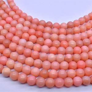 Perles Rondes en Opale Rose de Chine Naturelle Lisse, 4mm, 6mm, 8mm, 10mm, 12mm, pour la Fabrication de Bijoux (Bracelets et Colliers) - Product Image 5