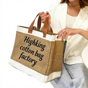 Fabbrica di borse High King |   Borsa <span class=keywords><strong>Cosmica</strong></span> in Juta OEM/ODM |   Borse Regalo Promozionali Personalizzate all'Ingrosso a Basso Prezzo per Trucchi da Viaggio - Product Image 1