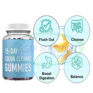 ASAP OEM Gummies Détox Nettoyage du Côlon en 15 Jours Soutien Intestinal Complément Alimentaire Herbal Biologique pour Adultes - Product Image 1