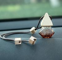 Diffuseur d'huiles essentielles en verre diamanté de style nordique avec logo personnalisé, bouteille de 8 ml avec couvercle en bois, personnalisation OEM ODM