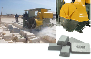 Kích thước của 20*<span class=keywords><strong>12</strong></span>*3 hoặc 15*10*5 thiêu kết cacbua vonfram cắt Mẹo SS10 để cắt đá vôi - Product Image 4