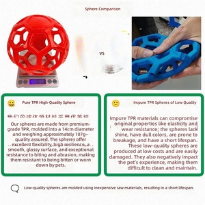 Juguetes <span class=keywords><strong>para</strong></span> <span class=keywords><strong>Perros</strong></span> al por Mayor, <span class=keywords><strong>Pelota</strong></span> de Lujo Resistente con Aroma, Juguete Interactivo <span class=keywords><strong>para</strong></span> <span class=keywords><strong>Perros</strong></span> con Dispensador de Comida Oculta de TPR - Product Image 3