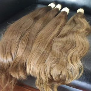 Venta al por mayor sin procesar crudo europeo virgen eslavo ruso Remy rizado humano trenzado paquetes de pelo extensiones de trama pelucas - Product Image 3