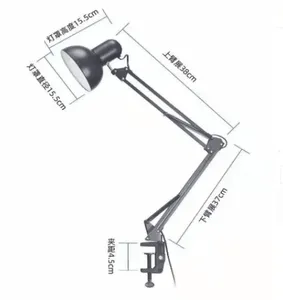 EU chúng tôi cắm 110V hiện đại <span class=keywords><strong>LED</strong></span> công nghiệp cánh tay dài bảo vệ mắt đèn bàn cho văn phòng/nhà/nghiên cứu - Product Image 3