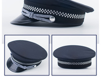 Casquette de travail portier de sécurité Performance bleu marine chapeau d'étiquette professionnelle