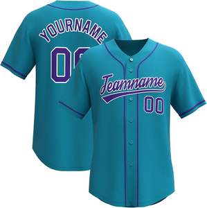 Jersey de béisbol cosido o impreso, camisetas con botones personalizadas, uniforme deportivo para hombres, mujeres y jóvenes - Product Image 6