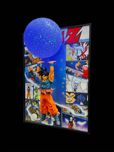 Figura Decorativa 3D Enmarcada de Dragon Ball Z, Son Goku, Vegeta, <span class=keywords><strong>Gogeta</strong></span>, con Figuras de Anime, Derivados de Animación, Estatua, Modelo, Juguete, Muñeca - Product Image 2