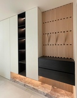 Étagère à chaussures en bois sur mesure, design moderne minimaliste, réglable, durable, écologique, organisateur de rangement, meubles de maison faciles