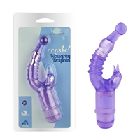 Aphrodisia Kristall-Stimulator Frecher Delfin TPE Wasserdichter Mehrstufiger Persönlicher Massagestab für die Vagina Batteriebetrieben