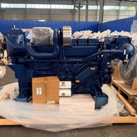 Weicai WP12C450-21 Motor Dizel Deniz Motoru 6 Silindir 450hp 2100rpm 330kw Yeni İçten Takma Su Soğutmalı Tekneler İçin Fabrika Satışları