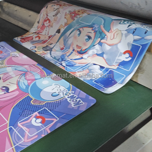 Tapete de Juego TCG Personalizado, Rectangular, de Caucho Natural, Tejido de Alta Densidad, con Diseño de Dibujos Animados, Bordes Cosidos, para Cartas Coleccionables - Product Image 6
